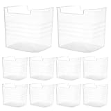 Keboyoe 10 Pezzi Organizer per Frigorifero Contenitori Frigo Porta Laterale Refrigerator Contenitori Trasparenti Contenitoris Portaoggetti per Frigoriferi perr Frigorifero,Armadietto,Dispensa