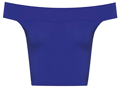 New Womens Sleeveless Plain Off Shoulder Crop Top Bardot Summer