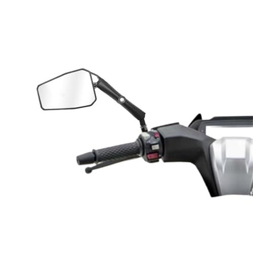 Espejos laterales para motocicletas universales con rosca M10 y espejo retrovisor ajustable 4
