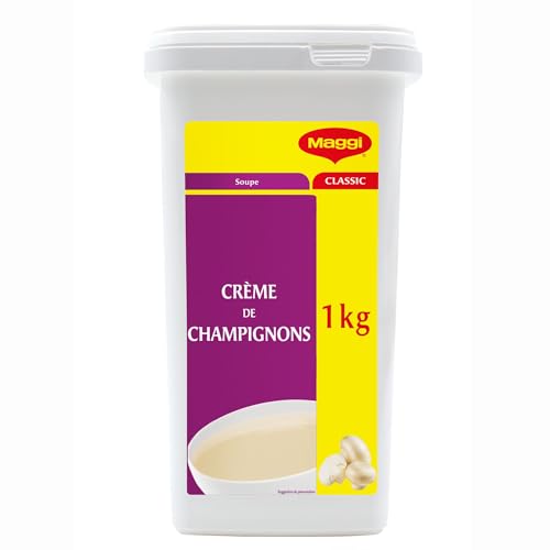 MAGGI PROFESSIONAL Crème de Champignons 10L - Potage Instantané aux Champignons de Paris - 50 Portions de 200ml - Format Professionnel - Boîte de 1kg pour...
