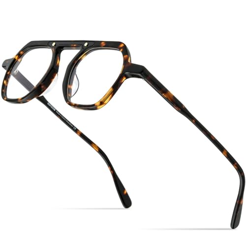 Lunettes en acétate MUTYNE monture rétro carrée pour hommes femmes