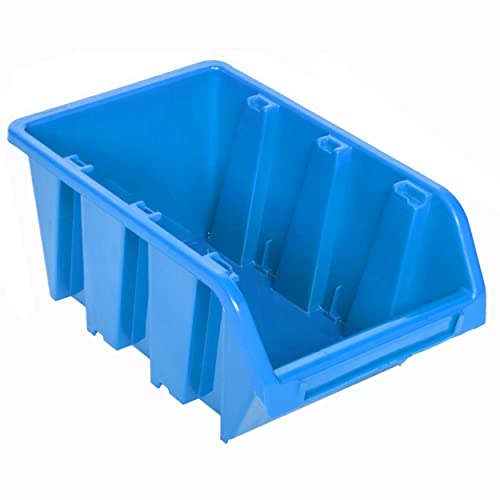 Stapelbox 10 Stck Stapelkiste Sortierbox Box 10x15x7 cm Blau | Werkstatt stapelkisten kunststoff lagerboxen stapelbar Cover