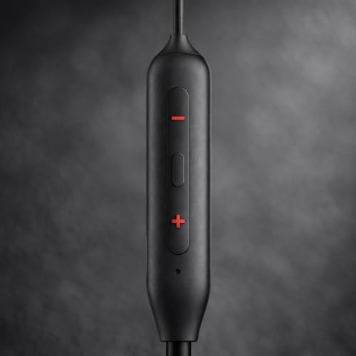 Image of Original for Oneplus Z2 ENC Bluetooth Wireless in Ear Neckband with Mic, Bombastic Bass, 10 Mins Charge - 38 Hrs Music, 13.6mm Driver, IP55 Dust & Water Resistant, Booming Black