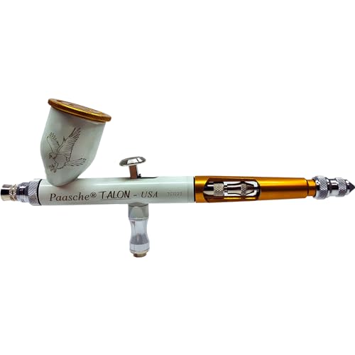 Paasche Airbrush Cerakote Coated Airbrush, White & Gold