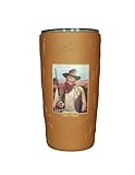 Mid-South Products John Wayne Embossed Silicone Sleeved Double Insulated Travel Mug 16 oz