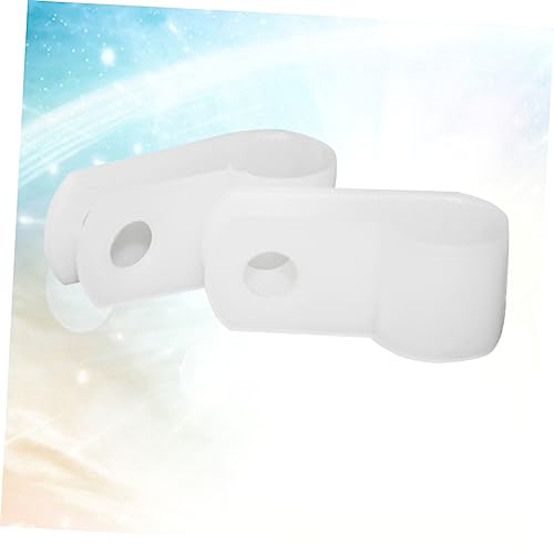 100 piezas de clip para cables bajo escritorio, sujeta cables para oficina y hogar miniatura 5