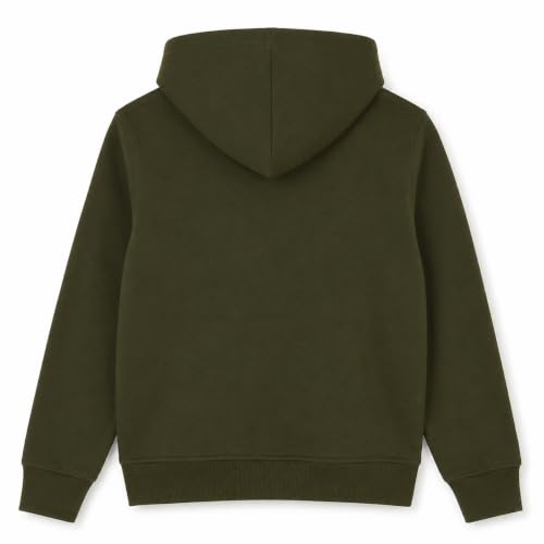 Image of Alan Jones Clothing Boys Hooded Sweatshirt | Full Zip Closure | Full Sleeves | Kangaroo Pocket | Regular Fit | Winter Jacket for Boys | Age 5-16 Years