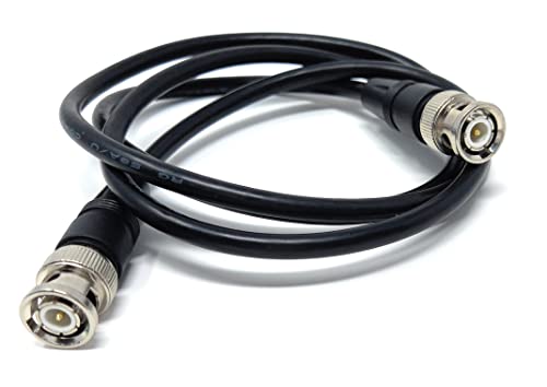 DRUT 1m BNC Male to BNC Male Coax Lead 50 Ohm RG58/58U Coaxial Cable for Analogue and Serial Digital Interface Video Signals and CCTV Camera Equipment 3.3ft - Image 4