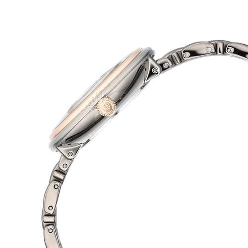 Image of Titan Aura Quartz Analog Titanium Mother of Pearl Dial Titanium Stainless Steel Strap Watch for Women-95243KM01