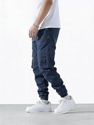 Image of Lymio Cargo for Men | Cotton Cargo Pant | Drawstring Waist Pant (Also Available in Plus Sizes) (34-37)