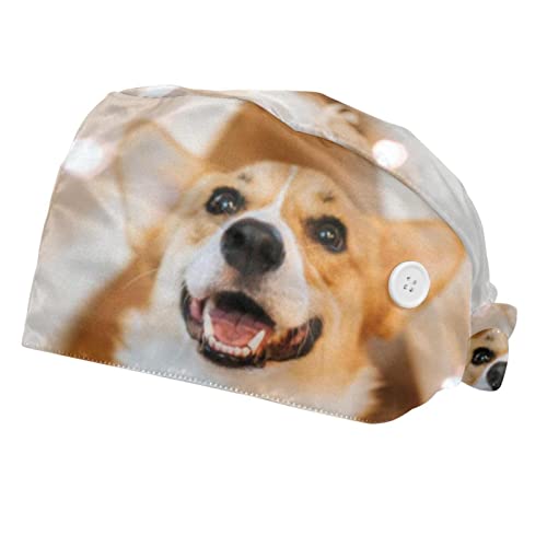 Chapeaux bouffants Corgi avec bandeau anti-transpiration pour le travail