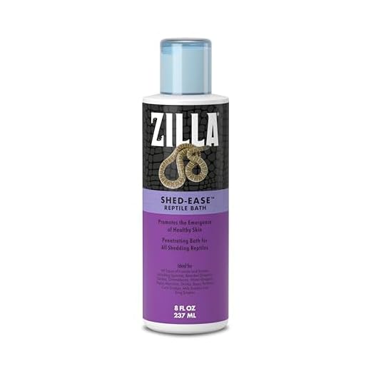 Zilla Shed-Ease Reptile Bath Treatment for Pet Lizards and Snakes, 8-Ounce