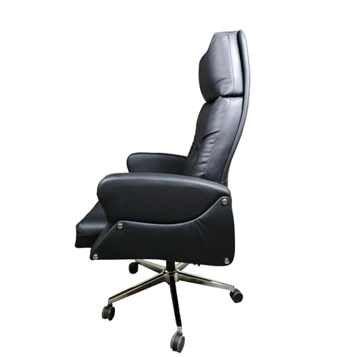 Image of Lakdi The Furniture Co High Back Faux Leather, Comfortable Seat Swivel Chair Revolving and Recliner Chair | Director and Executive Chair | Metal Base (111013161 Black)