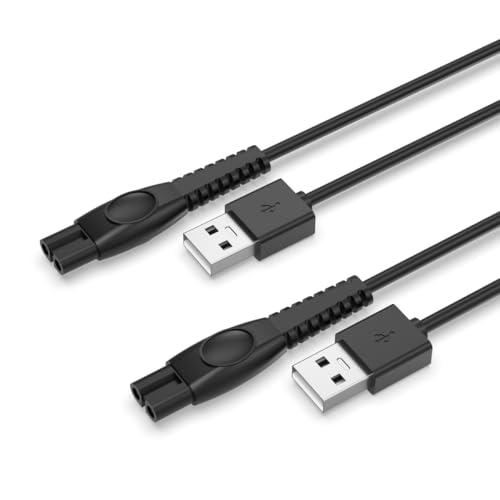 Superer 5V USB Charger Cord Fit for Philips Norelco One Blade 360 Newer Model QP2724 QP2834 QP1924 QP4631 QP6542 QP4530 MG7910 MG5910 MG9510 MG9525 X3001 S3341 X3052 for Phillips Power Shaver Cable