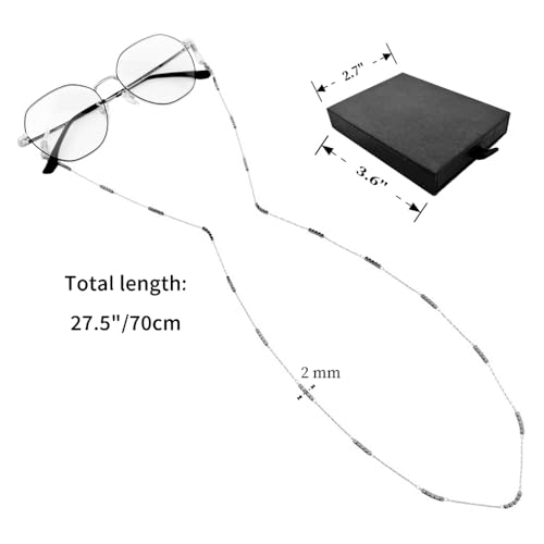Image of Eyeglass Chain for Women Stylish,Stainless Steel Glasses Strap for Men Women,Eye Glasses Holders Around Neck