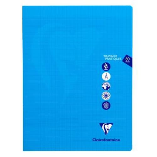 Lot de 10 Cahier Travaux Pratiques Mimesys 24x32, 80p./40 feuilles 90 g/m² piquées, Séyès / uni