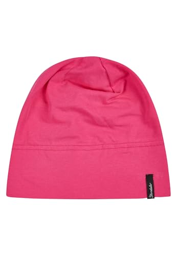 Sterntaler OCS Beanie uni – Lässige Slouch Beanie Mütze aus Singlejersey (Bio) – Mädchen Kopfbedeckung – variabel tragbar – Baby und Kinder Übergangsmütze – magenta, Größe 55