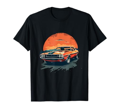 klassisches Auto t-shirt, retro Auto Hoodie Musclecar Auto T-Shirt