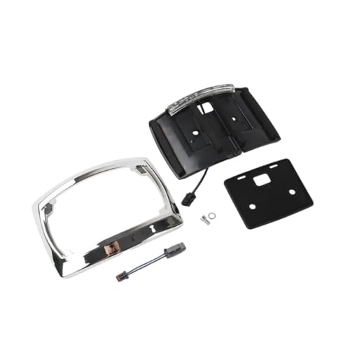 Cadre plaque immatriculation moto arrière avec kit LED noire pour Road King 2009-2023 robuste