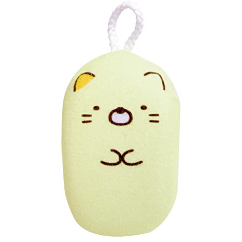 すみっコぐらし ねこ ボディスポンジ 1点 キャラクター ふわふわ タオル バススポンジ スポンジ