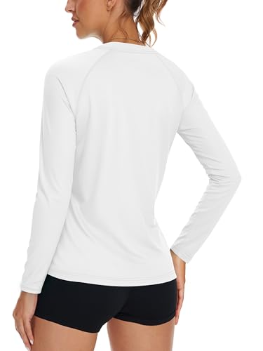 KINGFEN Women's UPF 50+ Sun Protection Quick Dry Shirts Hiking Long Sleeve Tops2