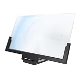 Ipetboom 対応 折りたたみ式携帯電話画面拡大鏡 ビデオ視聴用 アンプ付き ブラック 家やオフィスでの使用に適した型拡大レンズ