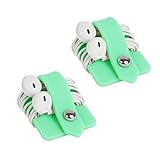 Earbuds Organizer Case, 2 Pcs Silicone Cord Organizer, Earphone Wrap Earphones Organizers Headset Headphone Earphone Wrap Winder, Cords Keepers for Charging Cords(Green)