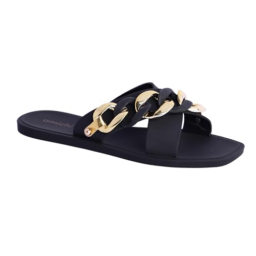 AMICHI Chanclas Mujer – Chanclas para Playa y Piscina - Sandalias Flip Flop de Goma con Suela Antideslizante y ligera