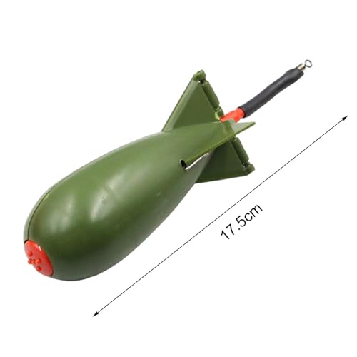 shamjina Alimentador de pesca de carpa, gaiola de iscas flutuantes, equipamento de pesca, alimentado