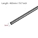 uxcell Carbon Fiber Rod for RC Airplane DIY Craft 3mm Matte Pole 400mm 15.7 Inch, 10pcs