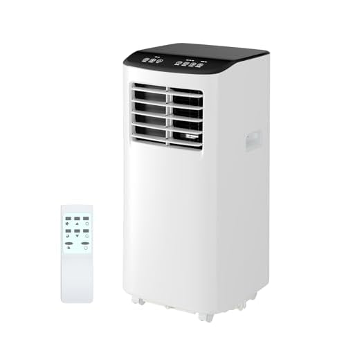 Portable Air Conditioner, 8,000 BTUs Room Air Conditioner, 3 in-1 Cooling AC Portable Air Conditioner with Fan & Dehumidifier, Standing Air Conditione