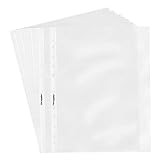 TYH Supplies 200-Pack Economy 11 Hole Non Glare Sheet Protectors 8-1/2 x 11 Inch Non Vinyl Acid Free...