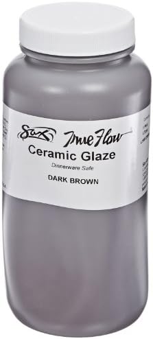Sax 1430125 True Flow Gloss Glaze, Dark Brown, 1 Pint