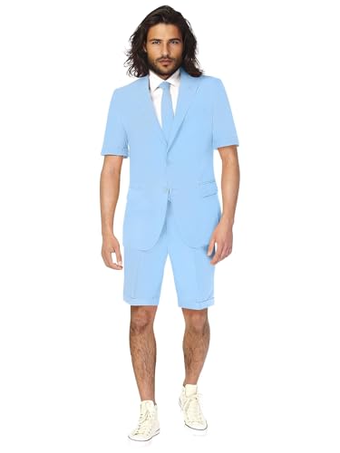 Netsky Shorts Suits for Men 2 Piece Slim Fit Groom Tuxedo Notch Lapel Casual Summer Suit for Men Prom Dinner Party4