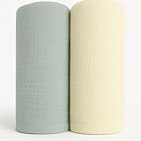 Picture of Soft 100% Cotton Swaddles for Newborns, 2- Pack - Large, Breathable Baby Blanket - Versatile, Durable Muslin Swaddle Blankets - Perfect Newborn Essentials