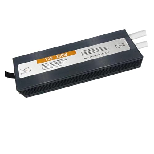Transformateur LED 12V 200W étanche IP67 AC-DC 220V alimentation extérieur pilote