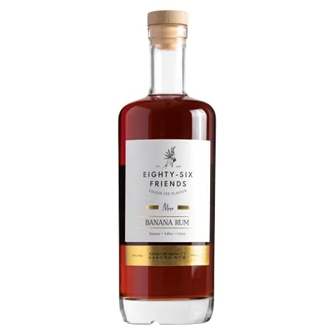 Eighty-Six Friends Banana Rum, 70cl Bottle Cover