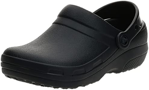 Crocs womens Men's and Women's Specialist Ii Vent | Work Shoes Clog, Black, 12 Women 10 Men US
