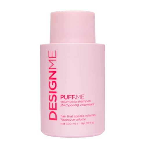 Design.Me PUFF.ME Volumizing Shampoo | Adds Body Bounce & Volume for Fuller Thicker Hair| For Fine & Medium Hair | Boosts Shine | Color-Safe Lightweight Formula | Vegan Paraben & Sulfate Free
