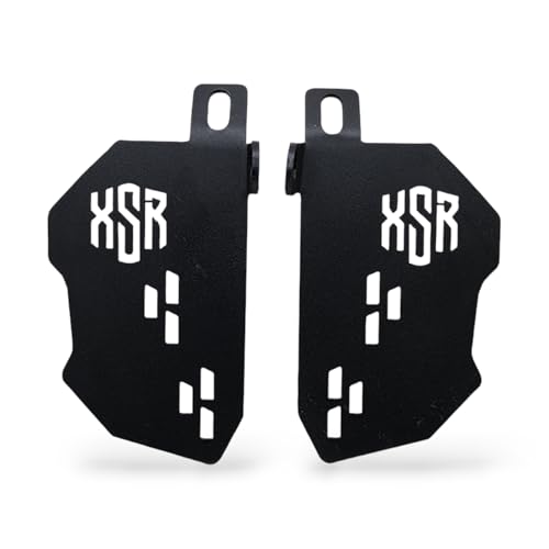 Image of Combo Kit Include Headlight Grill | Luggage Rack Plate Foot Rest | Oil Caps with Branded Design Compatible For Yamaha XSR 155 Motorcycle Combo Kit Stability and Rust-Resistant XSR 155