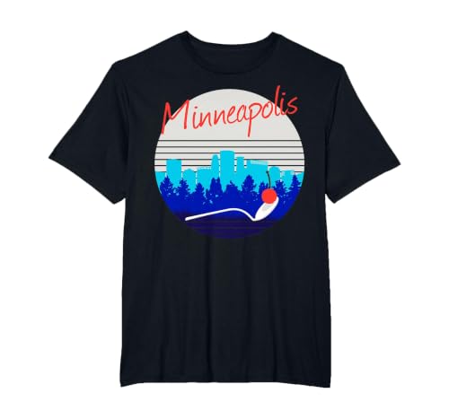 Minneapolis St Paul Twin Cities Minnesota MSP Souvenir T-Shirt, Men's Big and Tall, Black, 2X Tall