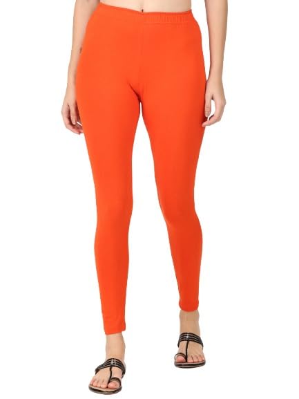 Image of Robinbosky Premium Stretchable Cotton Ankle Legging for Women | Suitable for Formal wear & Casual wear | High-End Elastic Makes The Leggings Squat Proof and Durable for Travel, Yoga, & Workout.