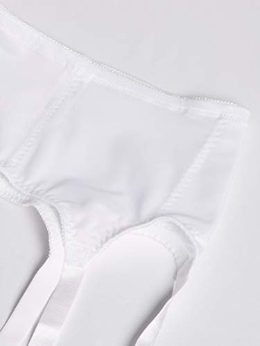 Rago Women's Six Strap Shaper Garter Belt, White, 2X-Large (34) #TOP3