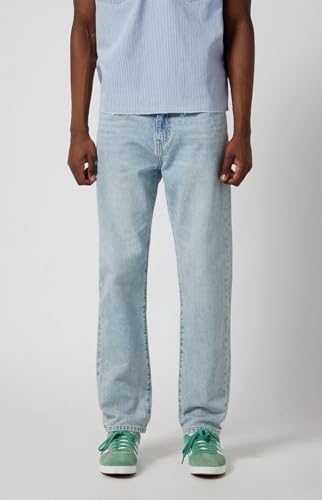 PacSun Men's Cade Straight Jeans Light Indigo3