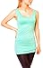 Produktbild Easy Young Fashion Damen Basic Tank Top Träger Hemd Longtop Unterhemd Extra Lang Skiny Fit One Size Aqua
