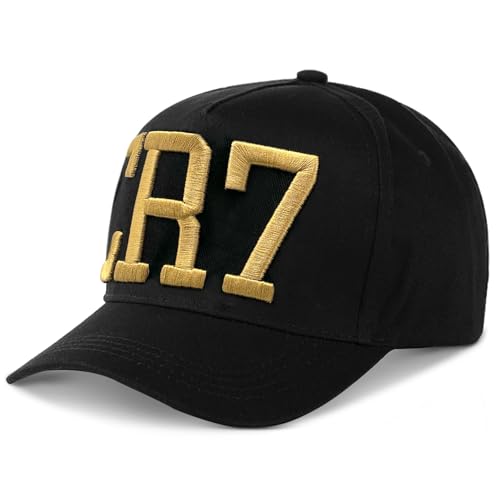 Pardofelis Casquette pour enfants et hommes, casquette de baseball C-R réglable en coton, casquette de baseball pour homme et enfant, garçon, chapeau tendance pour toutes les occasions, Noir , taille