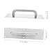 Holibanna Push Pull Stainless Steel Door Plate Handle Durable Commercial Sliding Door Pull for Industrial Use Elegant Design for High Traffic Areas