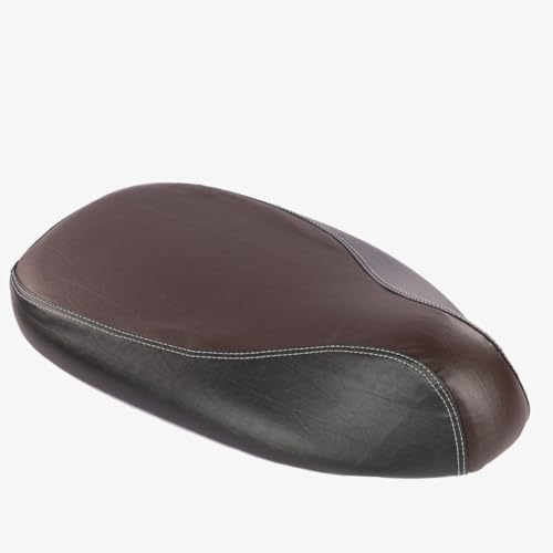 Image of Favourite Auto Accessories Dual Coloured Seat Cover with Pro Leather Finish for Ola S1, Ola S1 Pro, Ola S1 Air, Ola S1 X+ (Black & Brown)