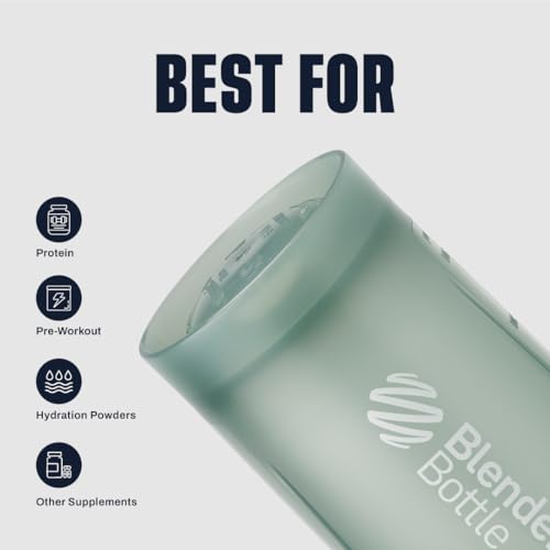 BlenderBottle Classic V2 Shaker Bottle Perfect for Protein Shakes and Pre Workout, 20oz, Full Color Tan