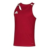 Reflektierendes Logo adidas Team 19 Singlet - Men\'s Track and Field XS Power Red/White